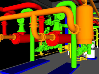 BIM/VDC of a steam converter